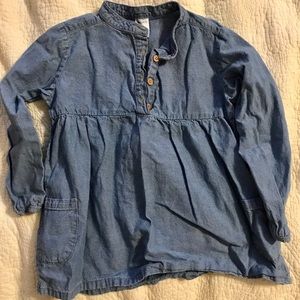 Denim tunic. Size 4T. EUC